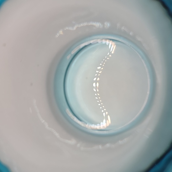 Teal Glass Tea Light Candle Holder - Picture 5 of 8